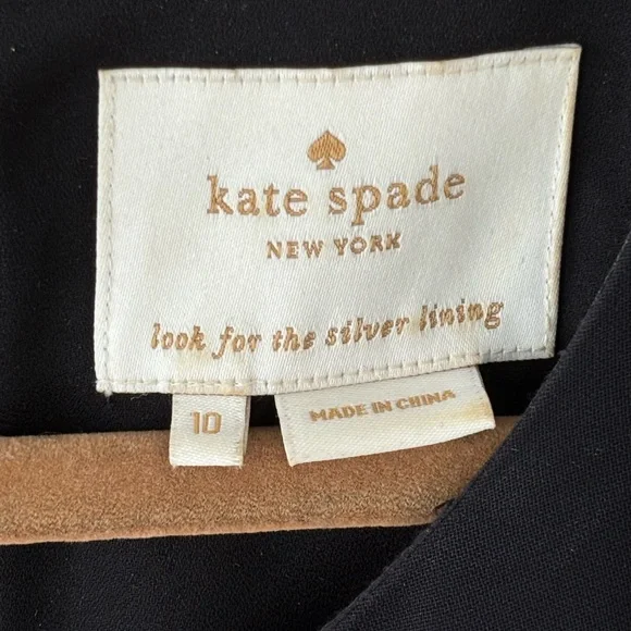 Kate Spade Sleeveless Black Pleated Dress - Picture 4 of 5